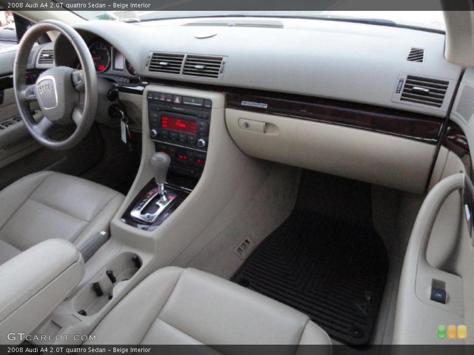 Beige Interior Dashboard for the 2008 Audi A4 2.0T quattro Sedan #41259509
