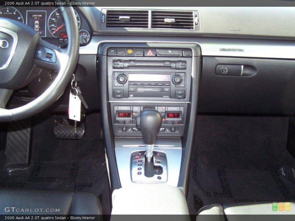 Ebony Interior Controls for the 2006 Audi A4 2.0T quattro Sedan #41260129