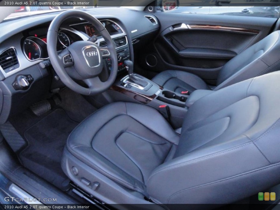 Black Interior Prime Interior for the 2010 Audi A5 2.0T quattro Coupe #41260197