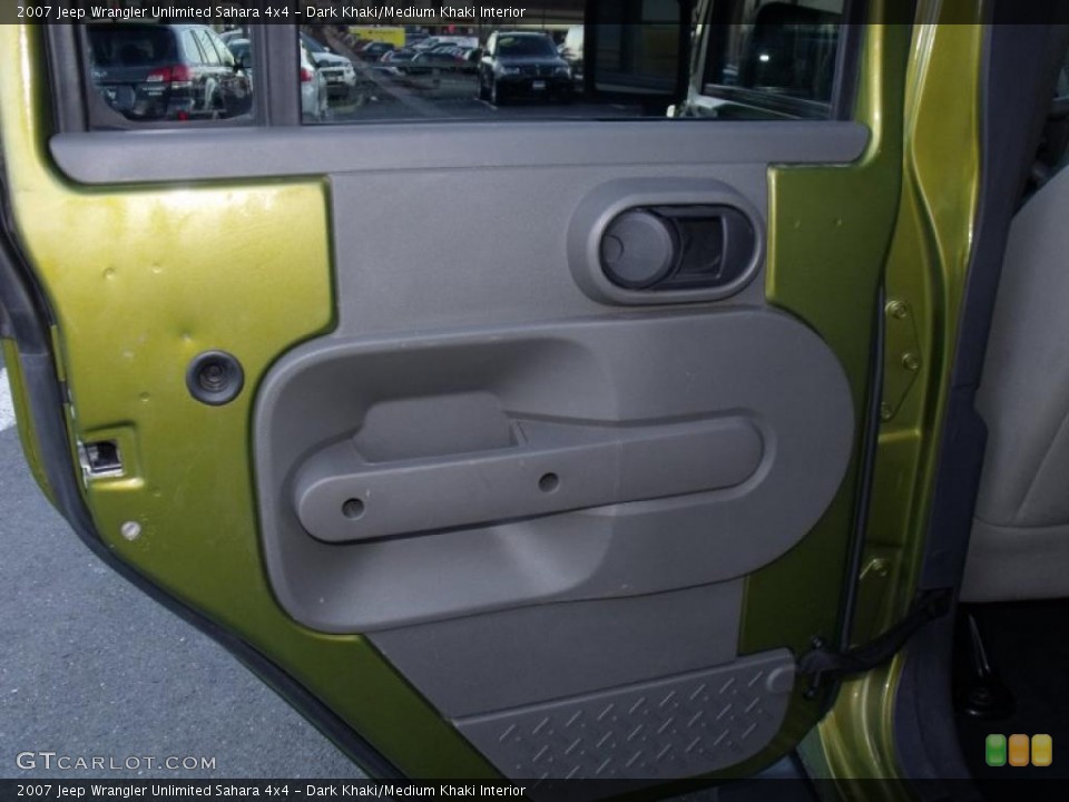 Dark Khaki/Medium Khaki Interior Door Panel for the 2007 Jeep Wrangler Unlimited Sahara 4x4 #41261233