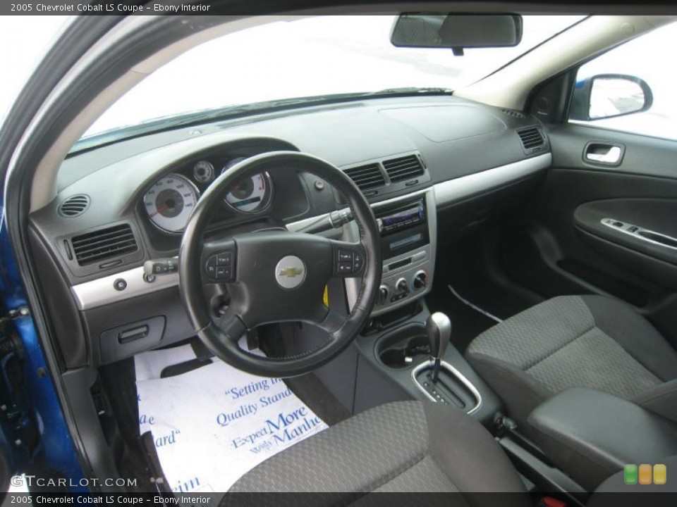 Ebony Interior Prime Interior for the 2005 Chevrolet Cobalt LS Coupe #41262561