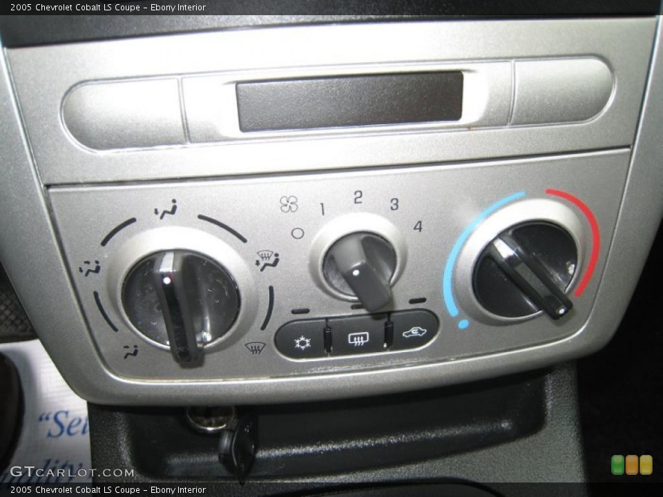 Ebony Interior Controls for the 2005 Chevrolet Cobalt LS Coupe #41262609