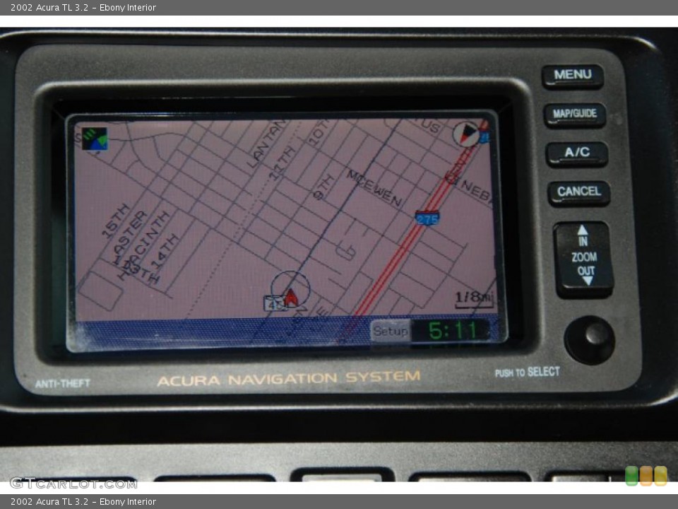 Ebony Interior Navigation for the 2002 Acura TL 3.2 #41263053