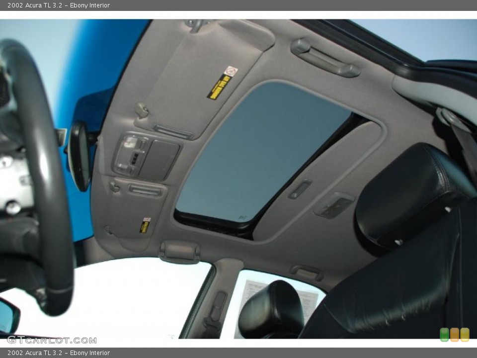 Ebony Interior Sunroof for the 2002 Acura TL 3.2 #41263133