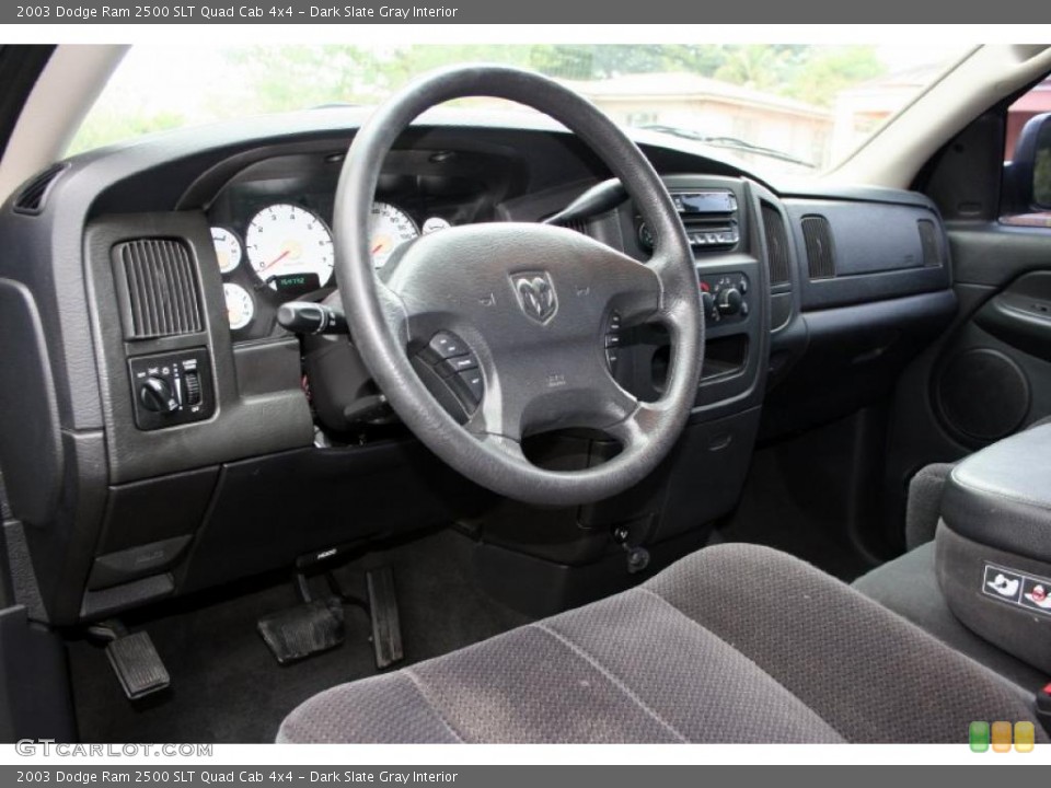 Dark Slate Gray Interior Prime Interior for the 2003 Dodge Ram 2500 SLT Quad Cab 4x4 #41263333