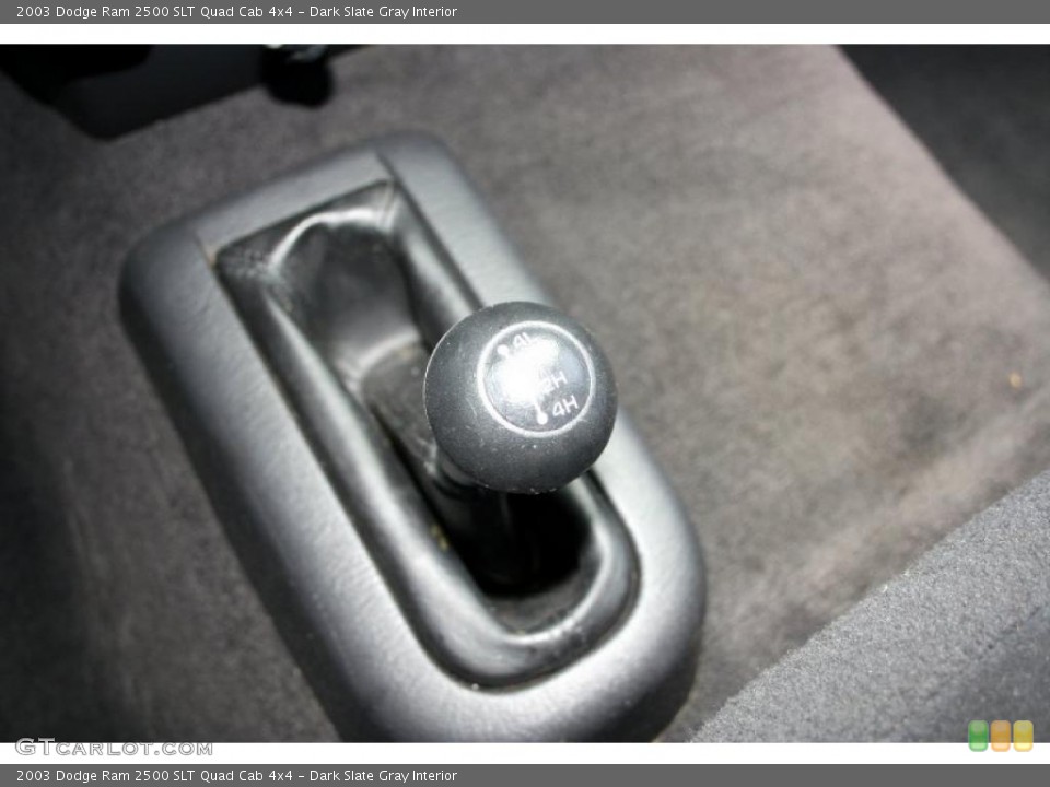 Dark Slate Gray Interior Controls for the 2003 Dodge Ram 2500 SLT Quad Cab 4x4 #41263637