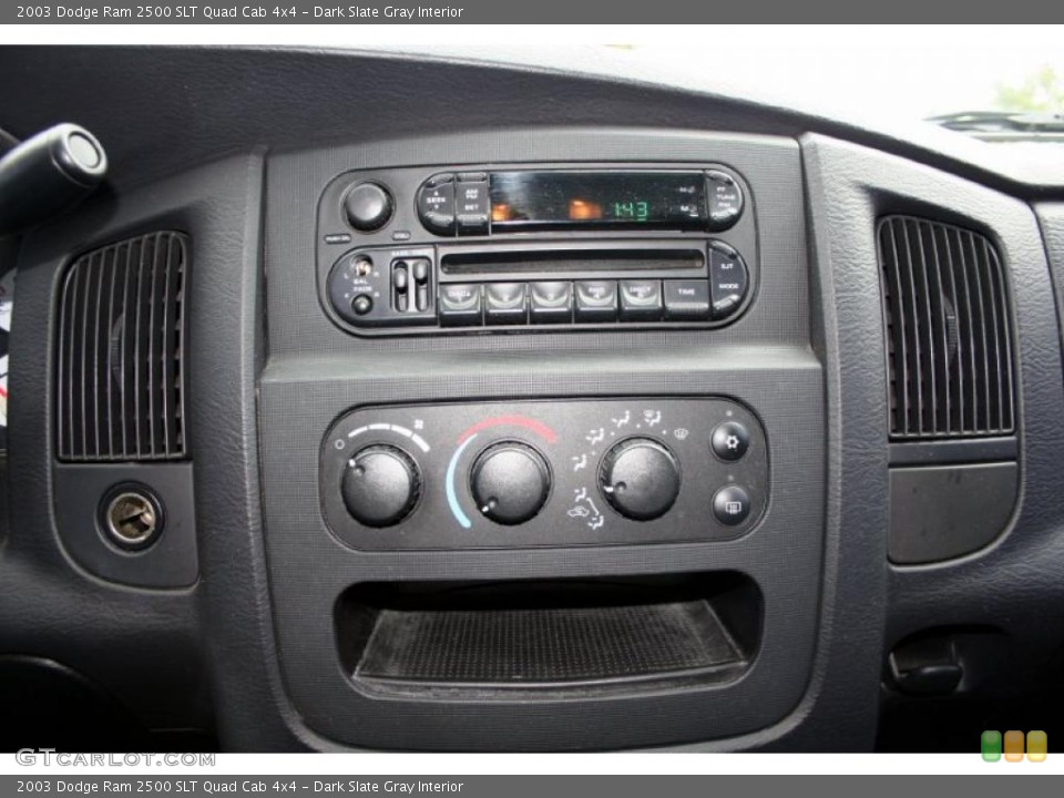 Dark Slate Gray Interior Controls for the 2003 Dodge Ram 2500 SLT Quad Cab 4x4 #41263685