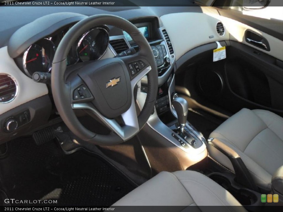 Cocoa/Light Neutral Leather Interior Prime Interior for the 2011 Chevrolet Cruze LTZ #41263729