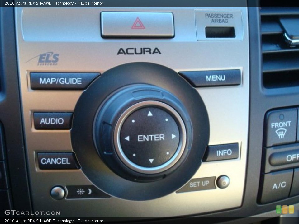 Taupe Interior Controls for the 2010 Acura RDX SH-AWD Technology #41265385