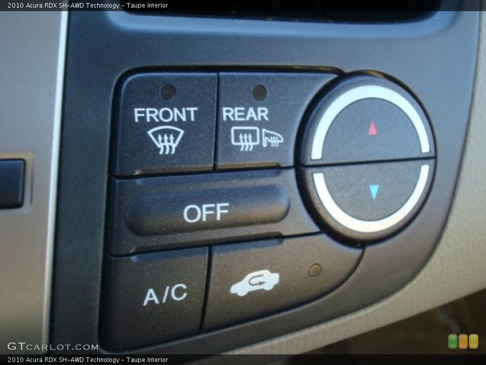 Taupe Interior Controls for the 2010 Acura RDX SH-AWD Technology #41265417