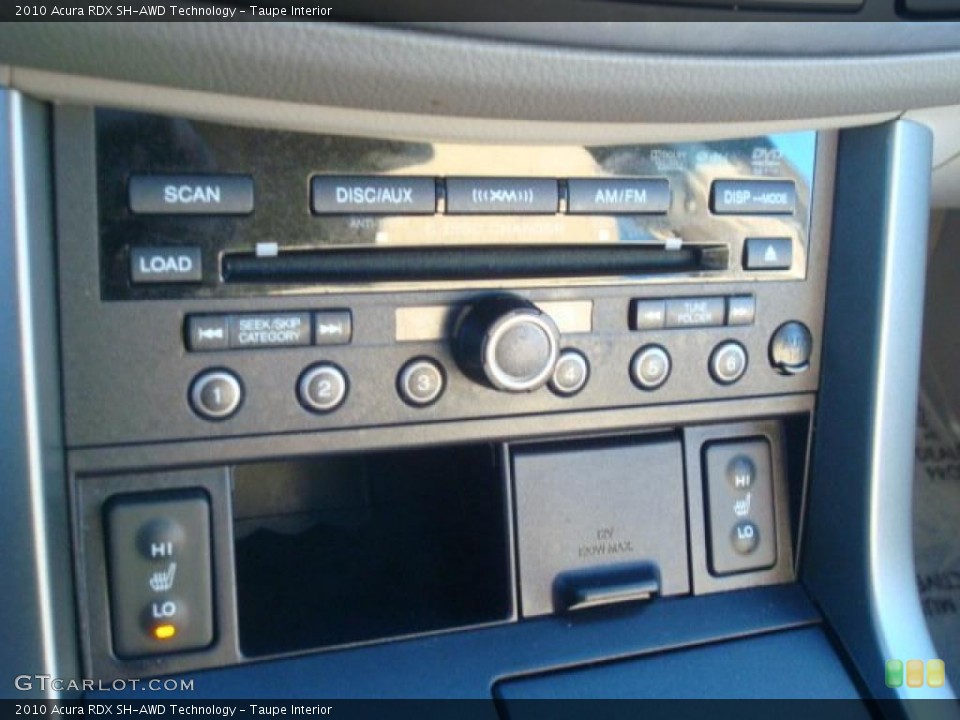 Taupe Interior Controls for the 2010 Acura RDX SH-AWD Technology #41265433