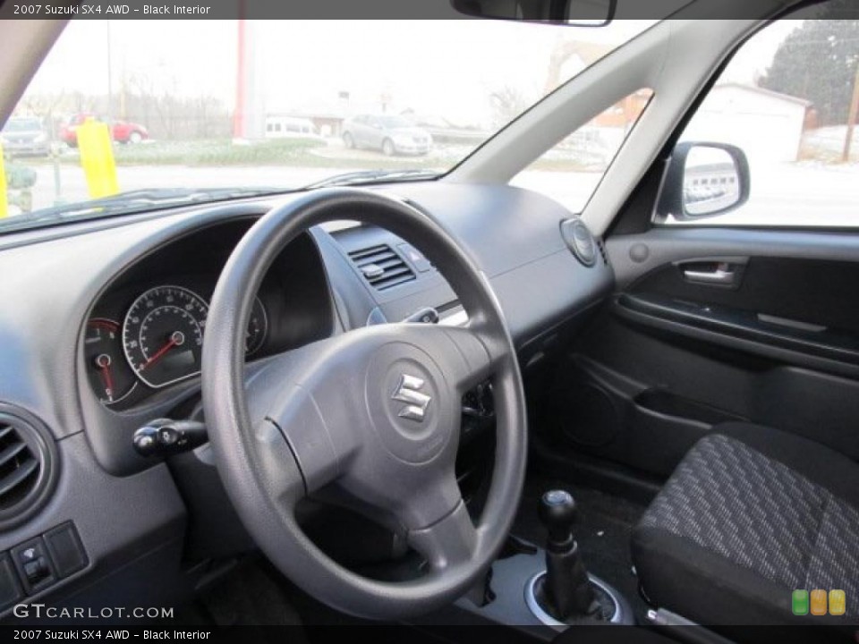 Black Interior Dashboard for the 2007 Suzuki SX4 AWD #41267557