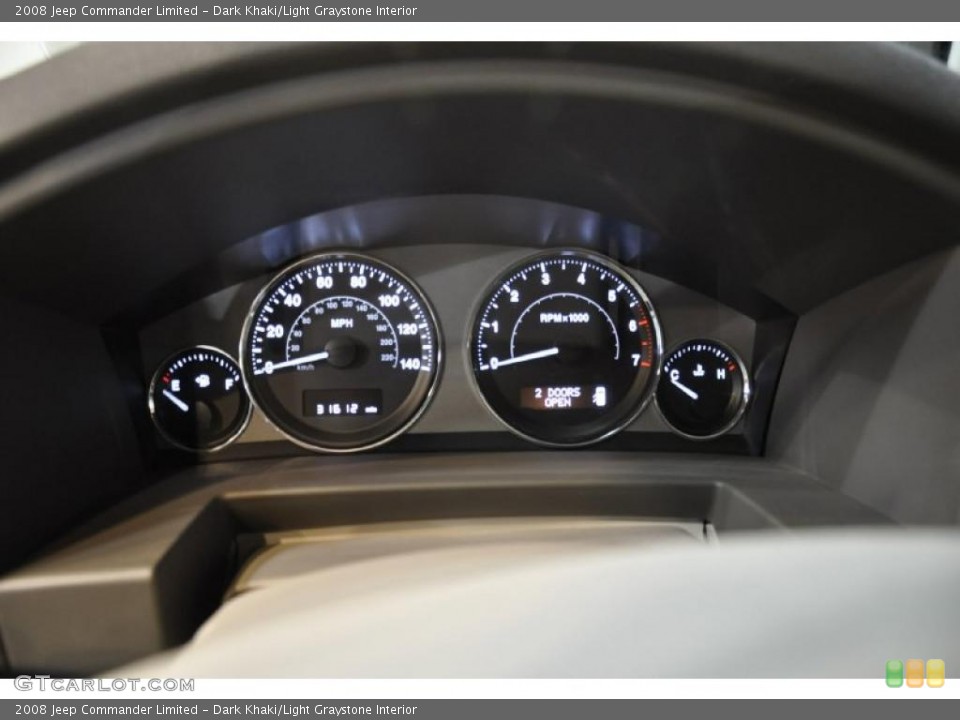 Dark Khaki/Light Graystone Interior Gauges for the 2008 Jeep Commander Limited #41267593