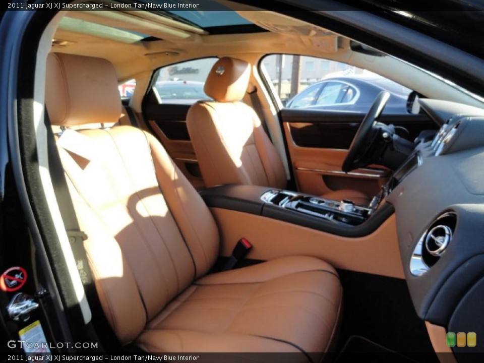 London Tan/Navy Blue Interior Photo for the 2011 Jaguar XJ XJ Supercharged #41269753