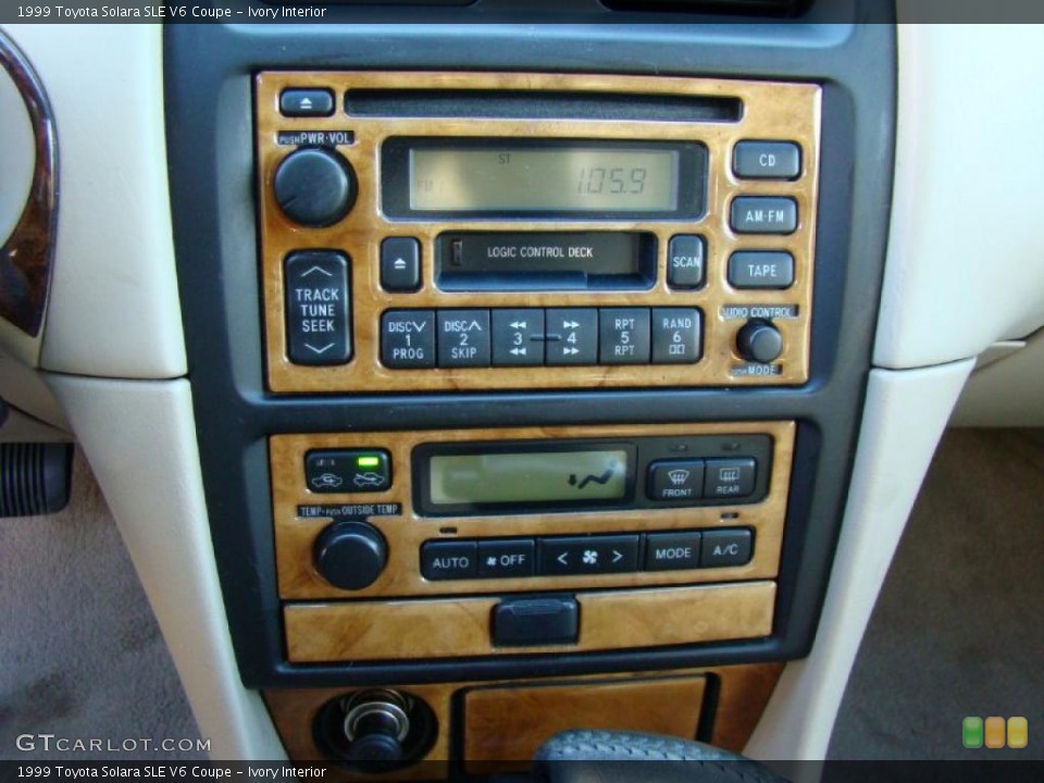 Ivory Interior Controls for the 1999 Toyota Solara SLE V6 Coupe #41270821