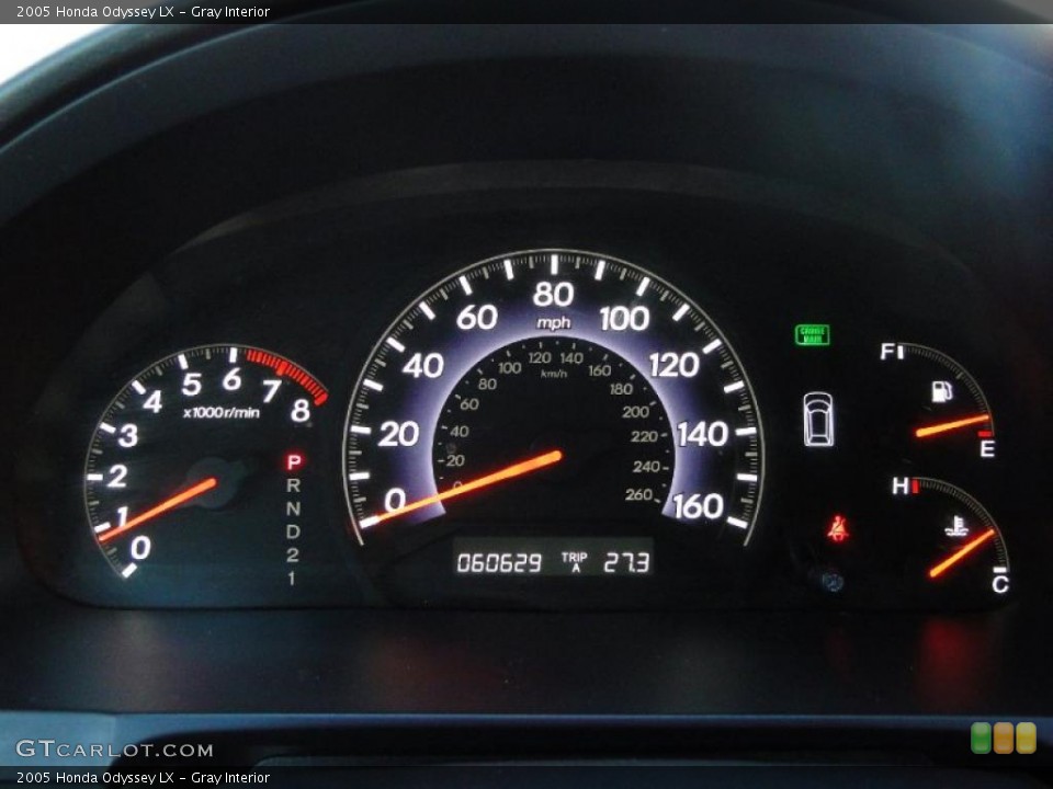Gray Interior Gauges for the 2005 Honda Odyssey LX #41271129