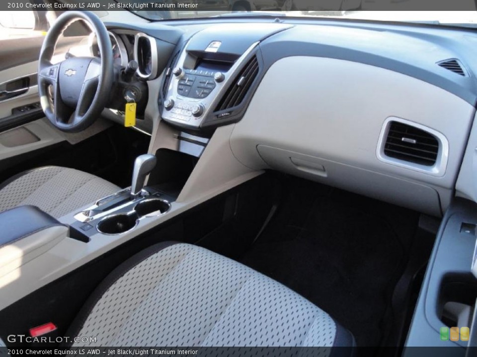 Jet Black/Light Titanium Interior Dashboard for the 2010 Chevrolet Equinox LS AWD #41271401