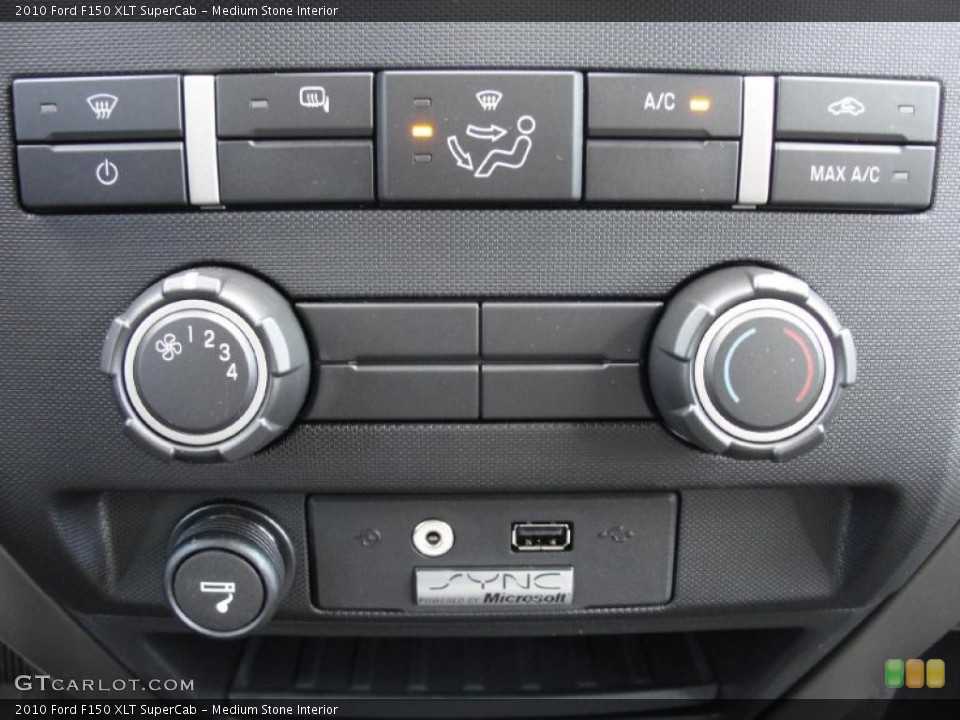 Medium Stone Interior Controls for the 2010 Ford F150 XLT SuperCab #41271489