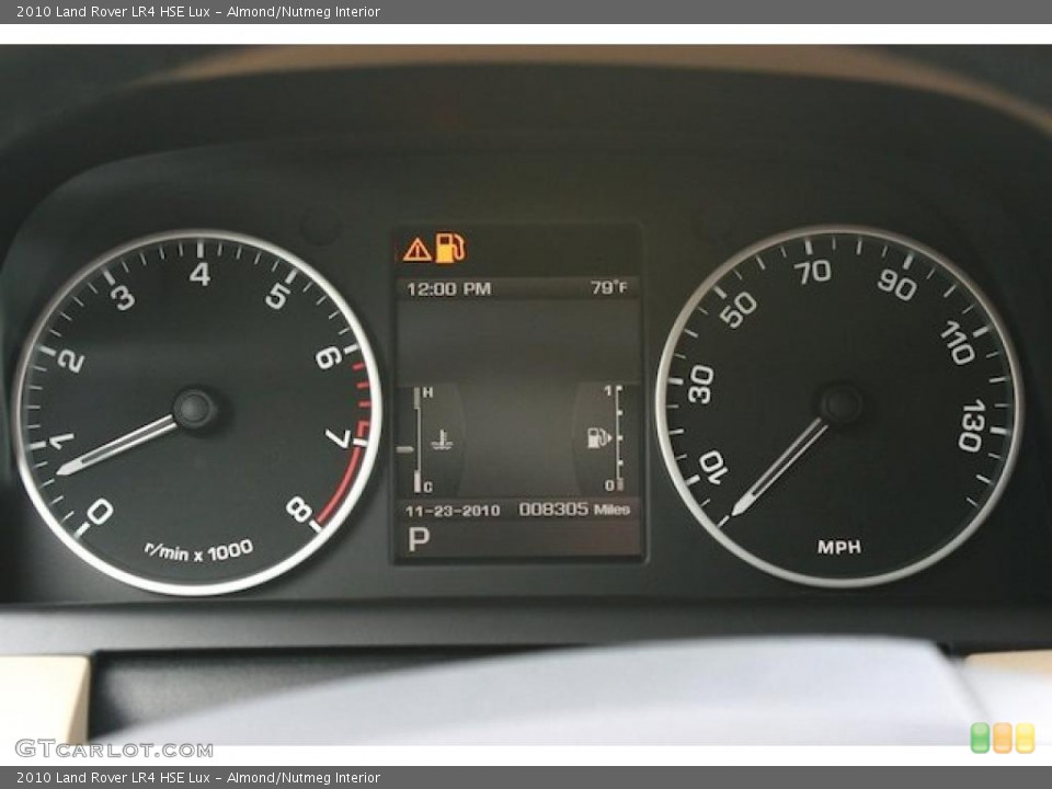Almond/Nutmeg Interior Gauges for the 2010 Land Rover LR4 HSE Lux #41271749
