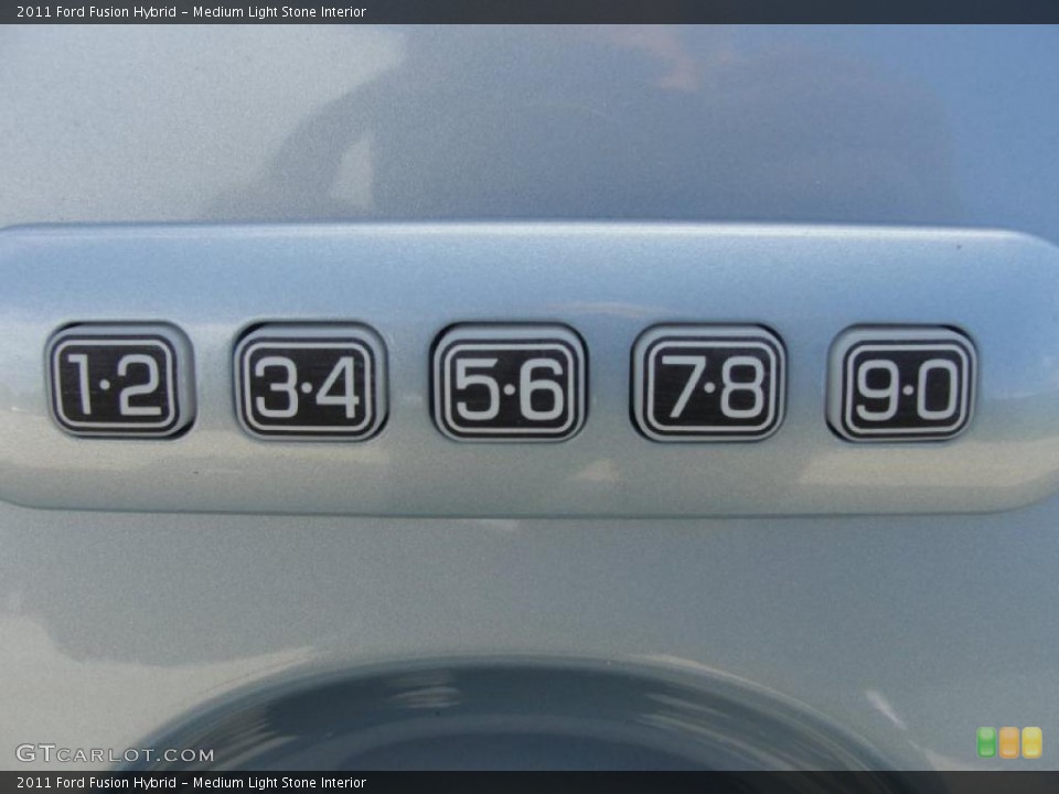 Medium Light Stone Interior Controls for the 2011 Ford Fusion Hybrid #41272305