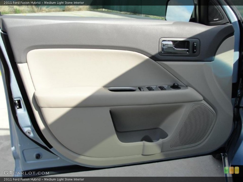 Medium Light Stone Interior Door Panel for the 2011 Ford Fusion Hybrid #41272422
