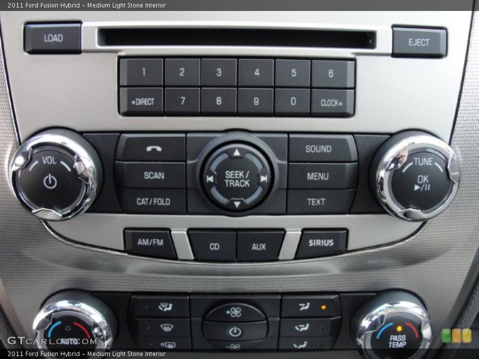 Medium Light Stone Interior Controls for the 2011 Ford Fusion Hybrid #41272545