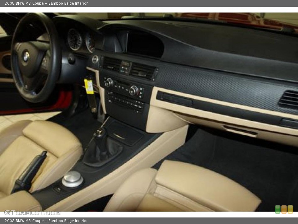 Bamboo Beige Interior Dashboard for the 2008 BMW M3 Coupe #41273897