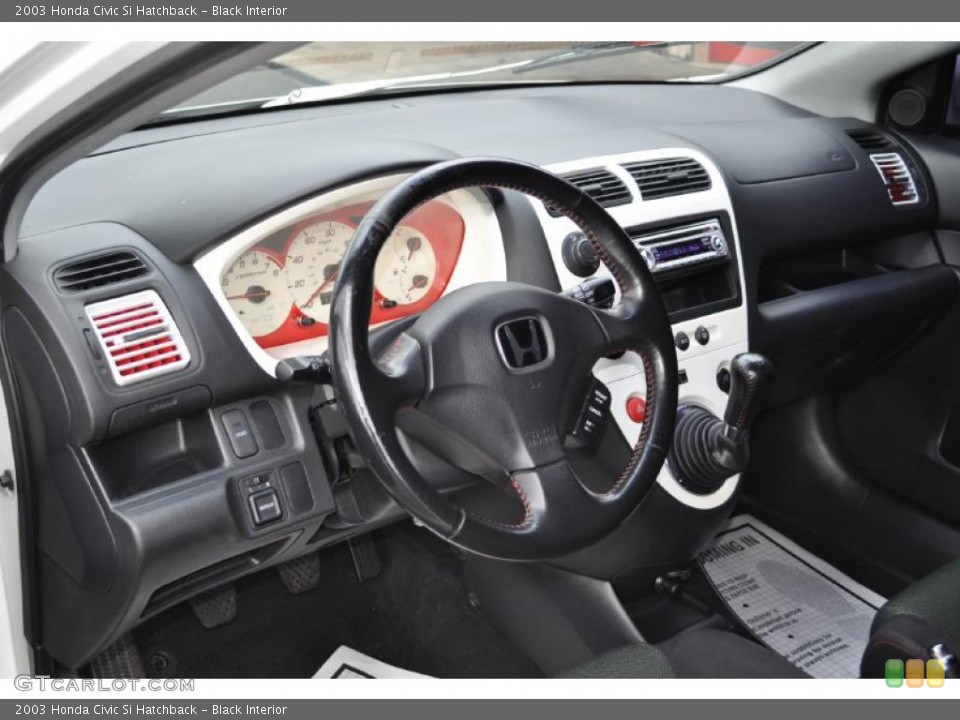 Black Interior Prime Interior for the 2003 Honda Civic Si Hatchback #41274725