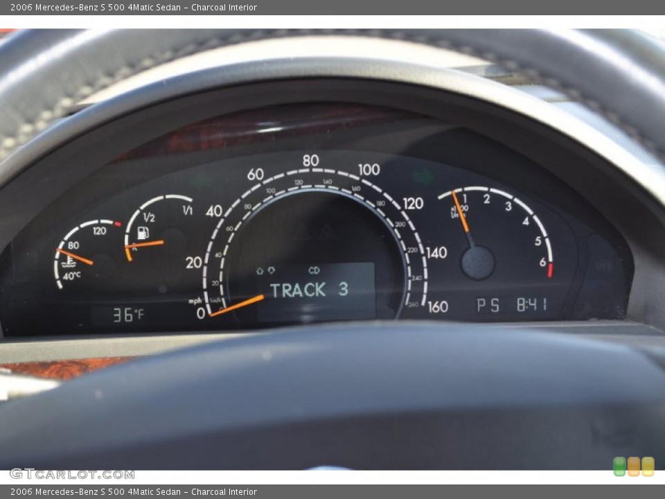 Charcoal Interior Gauges for the 2006 Mercedes-Benz S 500 4Matic Sedan #41275101