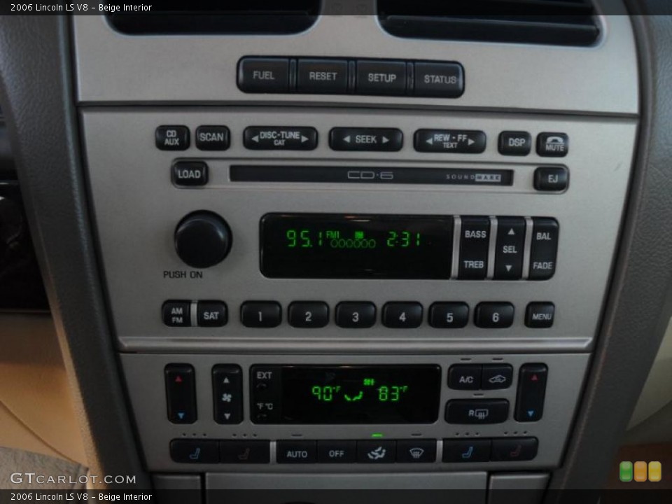 Beige Interior Controls for the 2006 Lincoln LS V8 #41275749