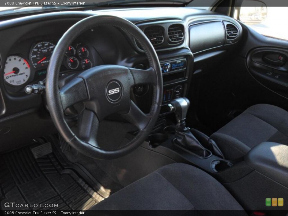 Ebony Interior Prime Interior for the 2008 Chevrolet TrailBlazer SS #41276465