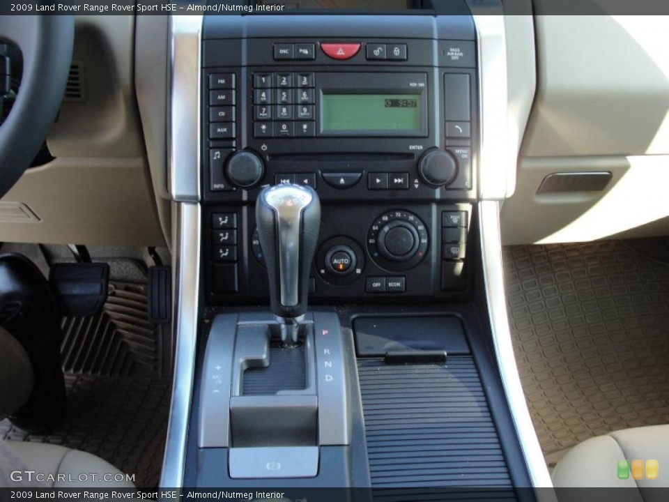 Almond/Nutmeg Interior Controls for the 2009 Land Rover Range Rover Sport HSE #41276853