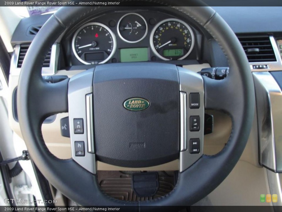 Almond/Nutmeg Interior Steering Wheel for the 2009 Land Rover Range Rover Sport HSE #41276869