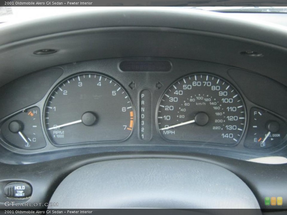 Pewter Interior Gauges for the 2001 Oldsmobile Alero GX Sedan #41280057