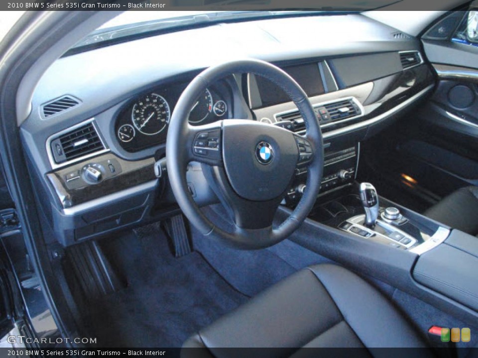Black Interior Prime Interior for the 2010 BMW 5 Series 535i Gran Turismo #41282017