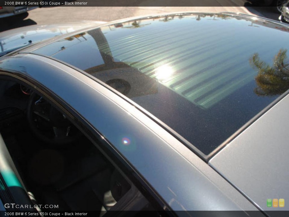 Black Interior Sunroof for the 2008 BMW 6 Series 650i Coupe #41282869