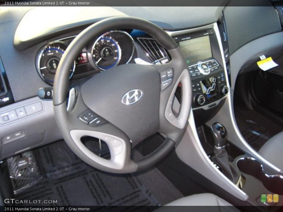 Gray Interior Steering Wheel for the 2011 Hyundai Sonata Limited 2.0T #41283281