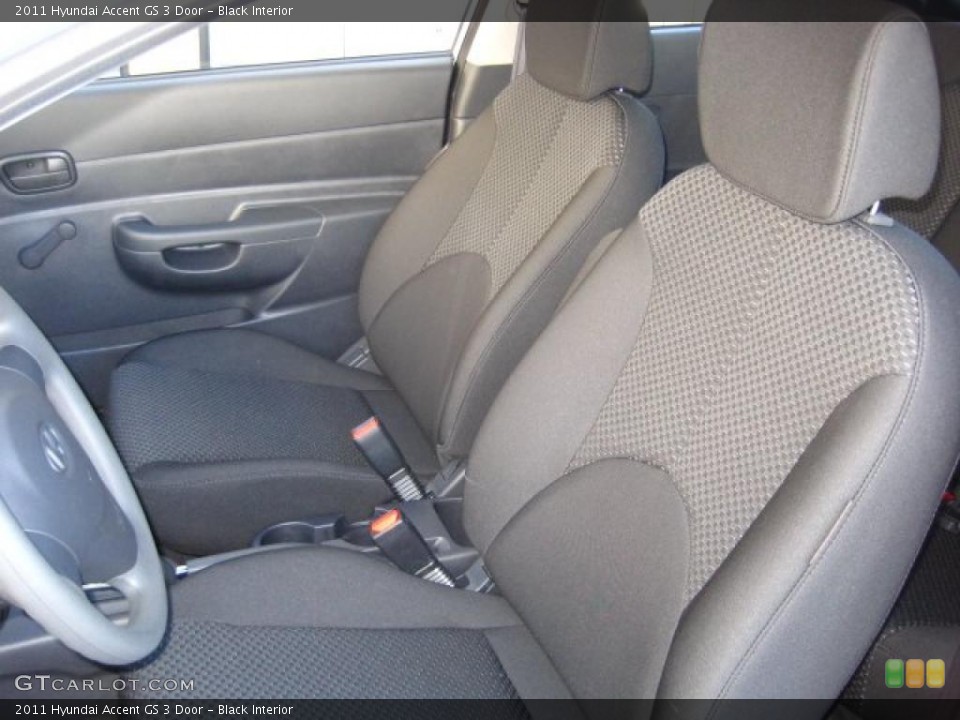 Black Interior Photo for the 2011 Hyundai Accent GS 3 Door #41283389