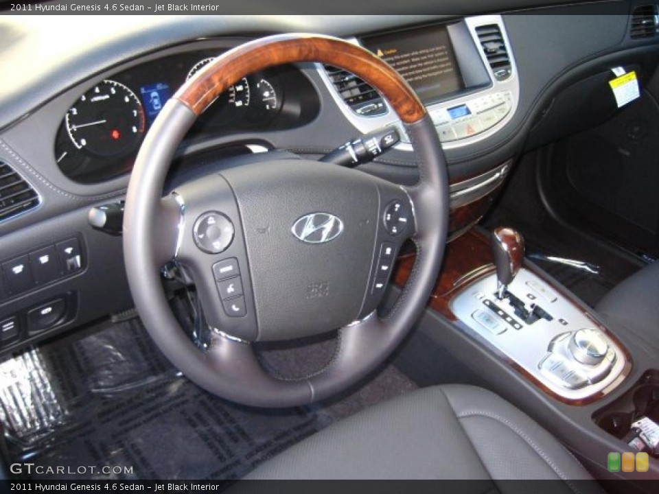 Jet Black Interior Photo for the 2011 Hyundai Genesis 4.6 Sedan #41283449
