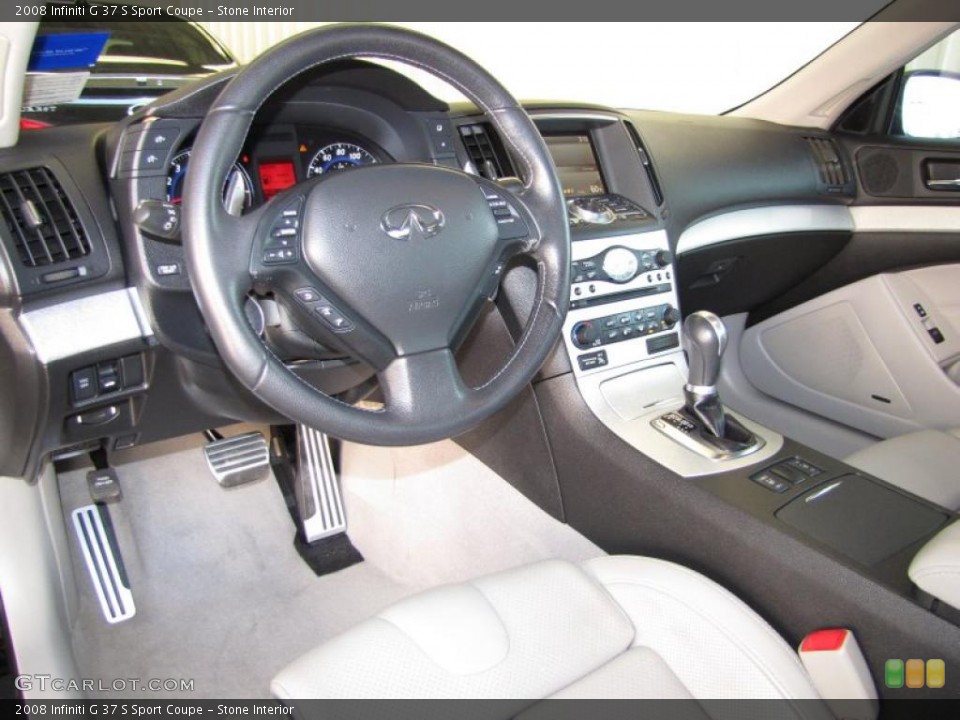 Stone Interior Dashboard for the 2008 Infiniti G 37 S Sport Coupe #41285013