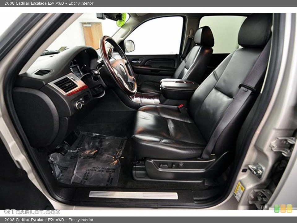 Ebony Interior Photo for the 2008 Cadillac Escalade ESV AWD #41285697
