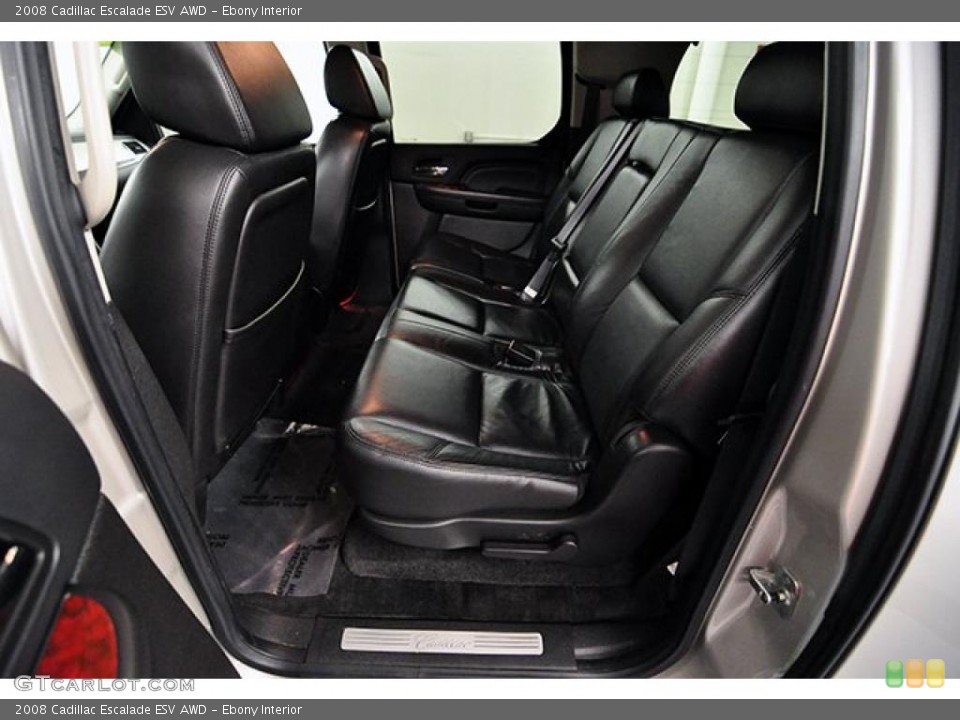Ebony Interior Photo for the 2008 Cadillac Escalade ESV AWD #41285729