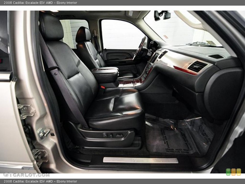 Ebony Interior Photo for the 2008 Cadillac Escalade ESV AWD #41285761