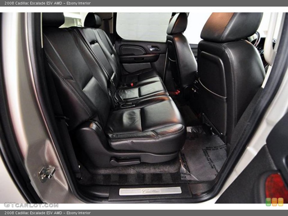 Ebony Interior Photo for the 2008 Cadillac Escalade ESV AWD #41285797