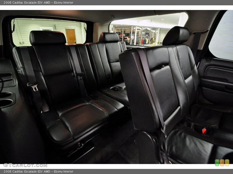 Ebony Interior Photo for the 2008 Cadillac Escalade ESV AWD #41285829