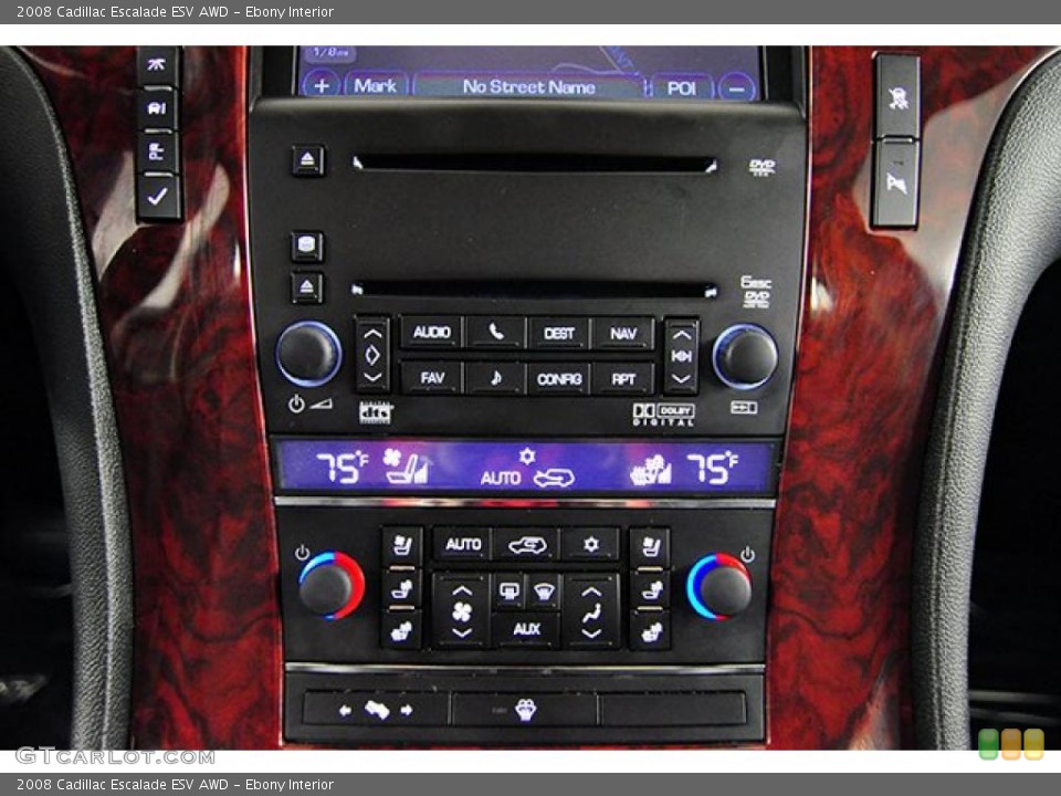 Ebony Interior Controls for the 2008 Cadillac Escalade ESV AWD #41286081