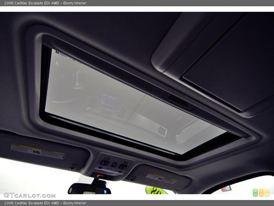 Ebony Interior Sunroof for the 2008 Cadillac Escalade ESV AWD #41286093