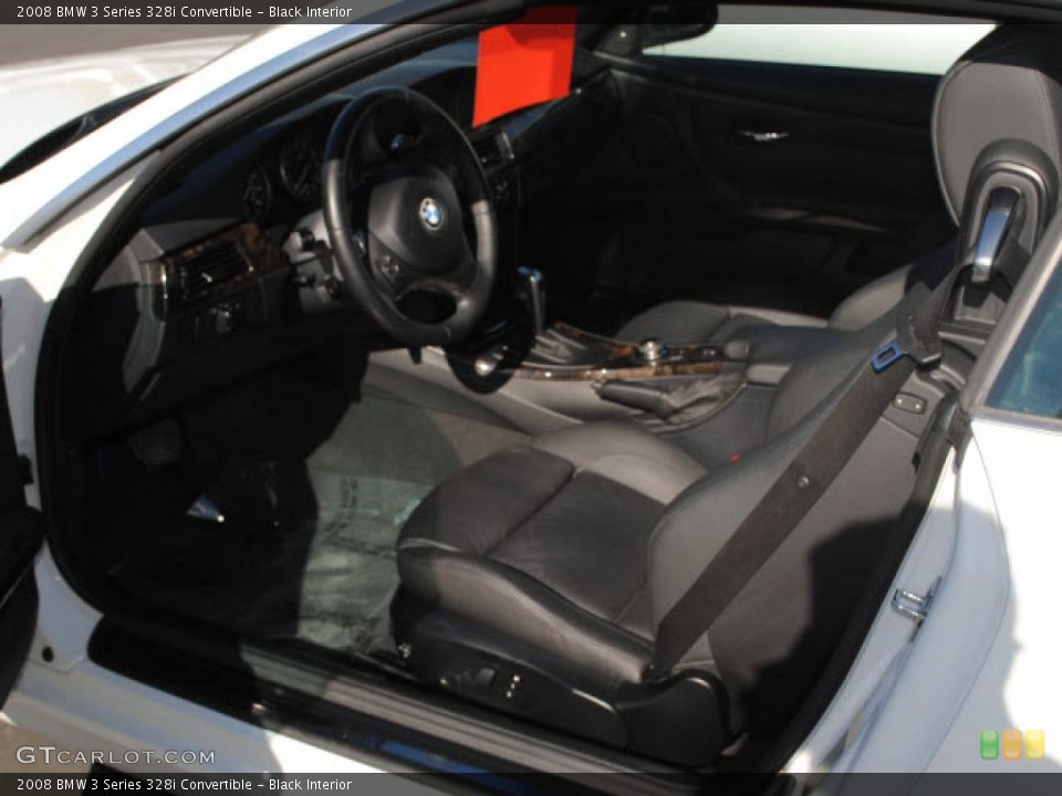 Black Interior Photo for the 2008 BMW 3 Series 328i Convertible #41289265