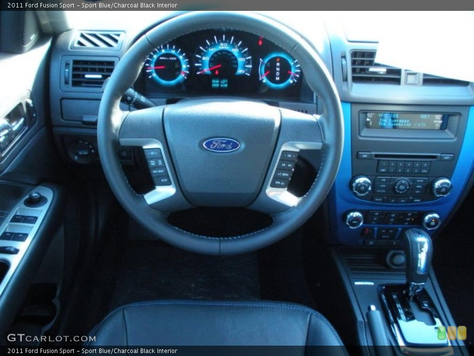 Sport Blue/Charcoal Black Interior Dashboard for the 2011 Ford Fusion Sport #41289357