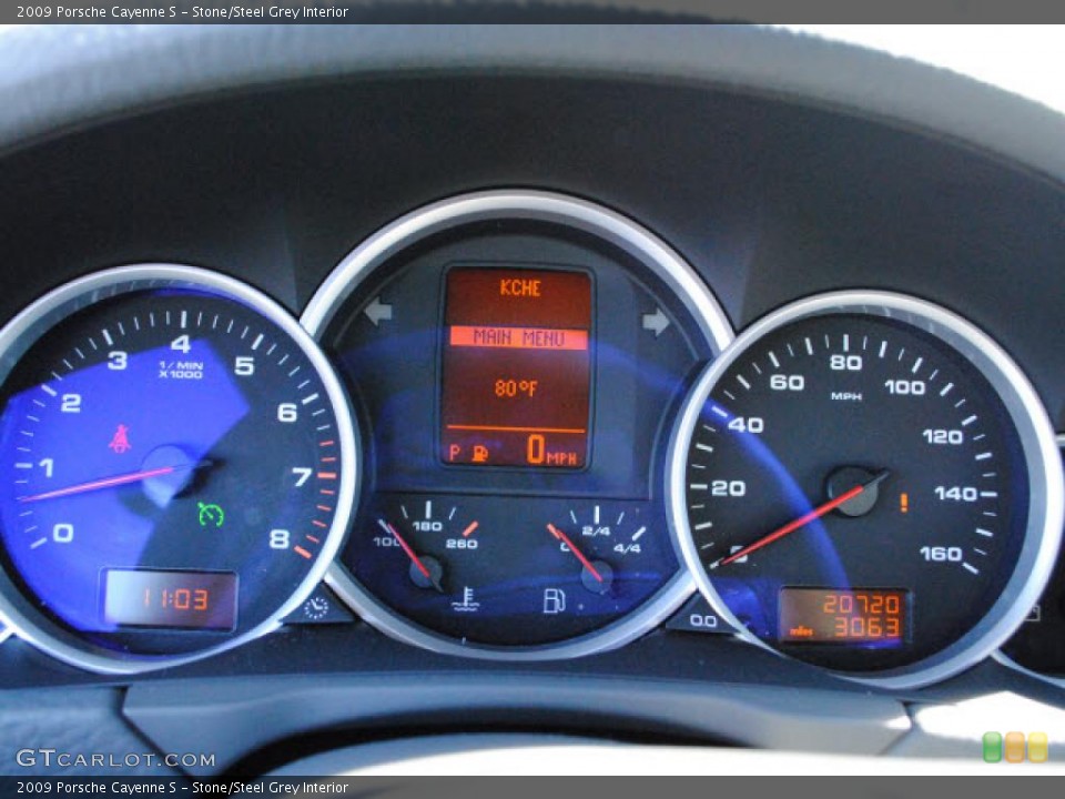 Stone/Steel Grey Interior Gauges for the 2009 Porsche Cayenne S #41289713